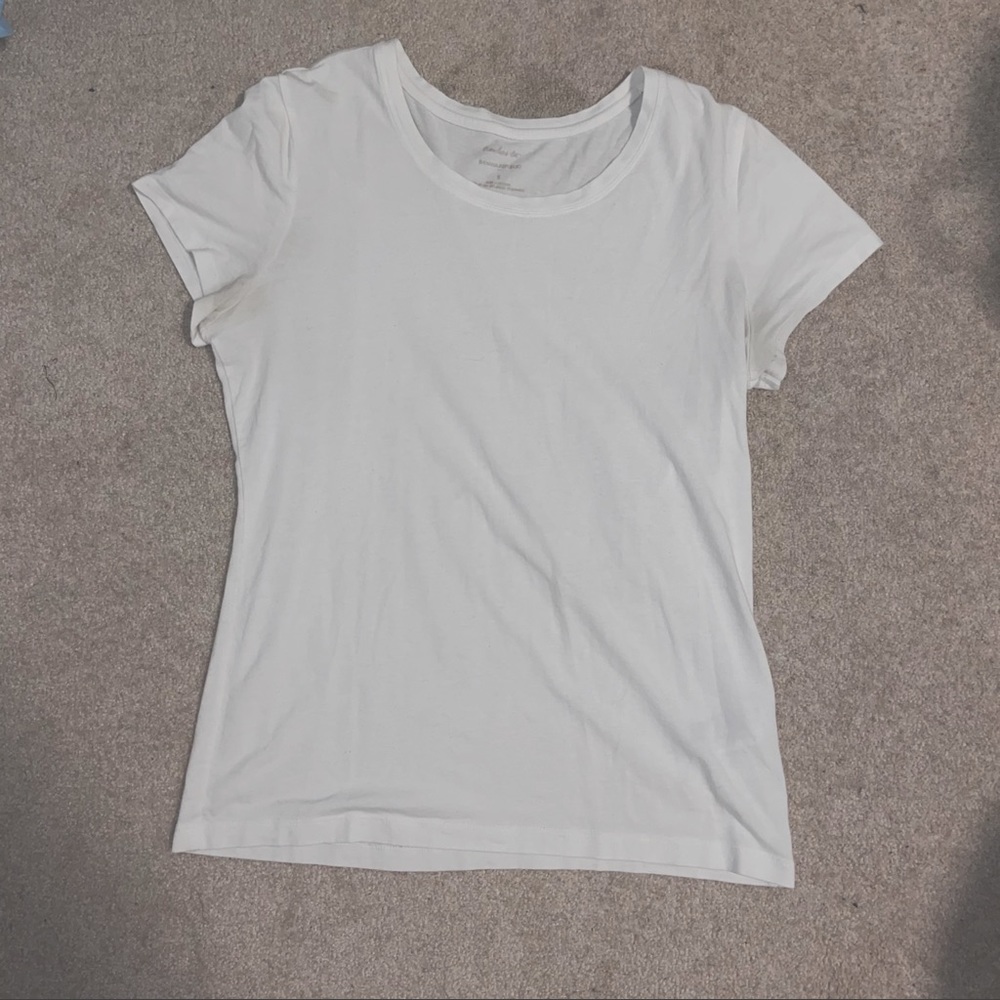 Plain white tee